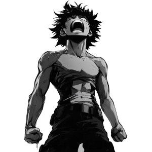 Izuku Midoriya Raging Vinyl Car Decal Sticker – Waterproof & UV-Resistant 8"