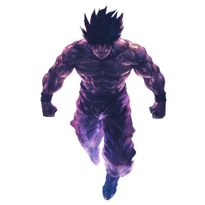 Powerful Anime Warrior Vinyl Car Decal Sticker – Waterproof & UV-Resistant 8"