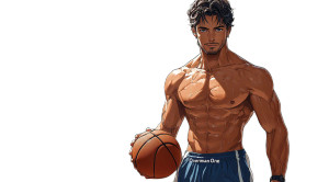 Overman One Basketball Vinyl Car Decal Sticker – Waterproof & UV-Resistant 8"