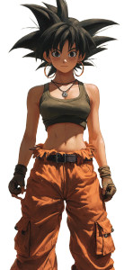 Goku'S Sister Vinyl Car Decal Sticker – Waterproof & UV-Resistant 8"