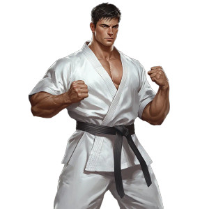 Karate Fighter Vinyl Car Decal Sticker – Waterproof & UV-Resistant 8" Karate Fighter Vinyl Car Decal Sticker – Waterproof & UV-Resistant 8"