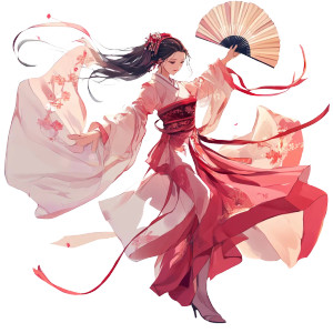 Hanfu Dancing Girl Vinyl Car Decal Sticker – Waterproof & UV-Resistant 8" Hanfu Dancing Girl Vinyl Car Decal Sticker – Waterproof & UV-Resistant 8"