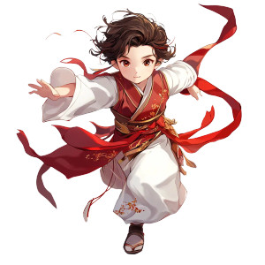 Anime Style Boy Vinyl Car Decal Sticker – Waterproof & UV-Resistant 8"