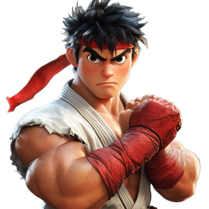 Disney Ryu V2 Vinyl Car Decal Sticker – Waterproof & UV-Resistant 8"