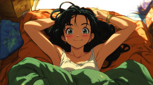 Videl In Bed Vinyl Car Decal Sticker – Waterproof & UV-Resistant 8"