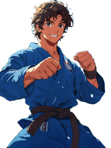 Jiu-Jitsu Action Pose V4 Vinyl Car Decal Sticker – Waterproof & UV-Resistant 8"