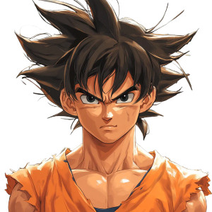 Disney-Style Goku Vinyl Car Decal Sticker – Waterproof & UV-Resistant 8"