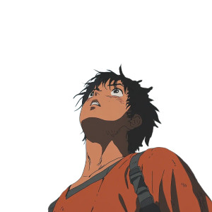 Akira Looking Up Vinyl Car Decal Sticker – Waterproof & UV-Resistant 8"