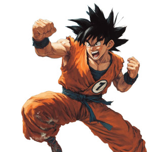 Goku Defeats Wu Kong Vinyl Car Decal Sticker – Waterproof & UV-Resistant 8"