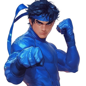 Blue Taekwondo Hero Vinyl Car Decal Sticker – Waterproof & UV-Resistant 8" Blue Taekwondo Hero Vinyl Car Decal Sticker – Waterproof & UV-Resistant 8"