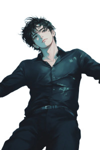 Cool Boy Lying Vinyl Car Decal Sticker – Waterproof & UV-Resistant 8"