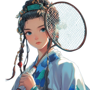 Anime Badminton Player Vinyl Car Decal Sticker – Waterproof & UV-Resistant 8" Anime Badminton Player Vinyl Car Decal Sticker – Waterproof & UV-Resistant 8"