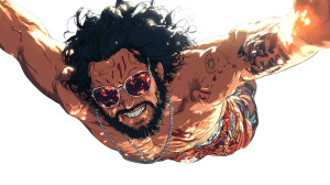 Macho Man Anime V2 Vinyl Car Decal Sticker – Waterproof & UV-Resistant 8" Macho Man Anime V2 Vinyl Car Decal Sticker – Waterproof & UV-Resistant 8"