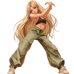 Dancing K-Pop Girl Vinyl Car Decal Sticker – Waterproof & UV-Resistant 8"