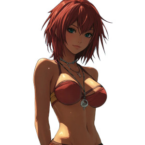 Kairi In Loincloth Vinyl Car Decal Sticker – Waterproof & UV-Resistant 8"