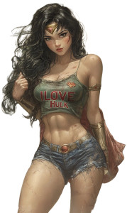 Wonder Woman Tee Vinyl Car Decal Sticker – Waterproof & UV-Resistant 8"