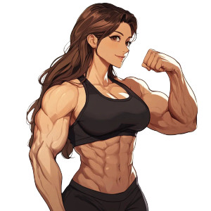 Muscular Giantess Vinyl Car Decal Sticker – Waterproof & UV-Resistant 8" Muscular Giantess Vinyl Car Decal Sticker – Waterproof & UV-Resistant 8"