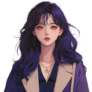 Japanese Gal Anime Vinyl Car Decal Sticker – Waterproof & UV-Resistant 8"