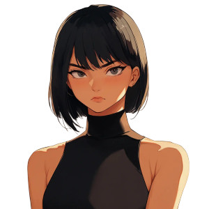 Anime Indian Girl V2 Vinyl Car Decal Sticker – Waterproof & UV-Resistant 8"