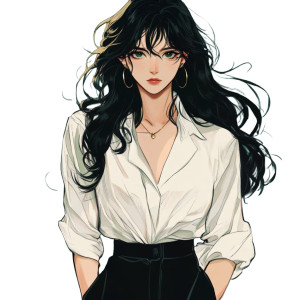 Windswept Emerald-Eyed Woman Vinyl Car Decal Sticker – Waterproof & UV-Resistant 8" Windswept Emerald-Eyed Woman Vinyl Car Decal Sticker – Waterproof & UV-Resistant 8"