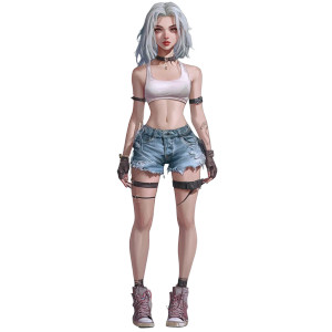 Anime Jinx Lookalike Vinyl Car Decal Sticker – Waterproof & UV-Resistant 8"