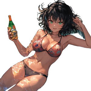 Fubuki Pool Party Vinyl Car Decal Sticker – Waterproof & UV-Resistant 8"