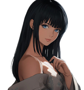 Anime Middle-Aged Woman Vinyl Car Decal Sticker – Waterproof & UV-Resistant 8"