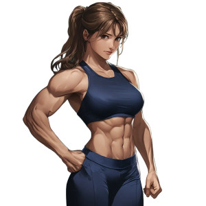Muscular Blue-Clad Woman V2 Vinyl Car Decal Sticker – Waterproof & UV-Resistant 8" Muscular Blue-Clad Woman V2 Vinyl Car Decal Sticker – Waterproof & UV-Resistant 8"