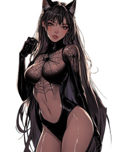 Smug Anime Spiderweb Vinyl Car Decal Sticker – Waterproof & UV-Resistant 8"