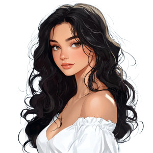 Elegant Curly-Haired Girl Vinyl Car Decal Sticker – Waterproof & UV-Resistant 8" Elegant Curly-Haired Girl Vinyl Car Decal Sticker – Waterproof & UV-Resistant 8"
