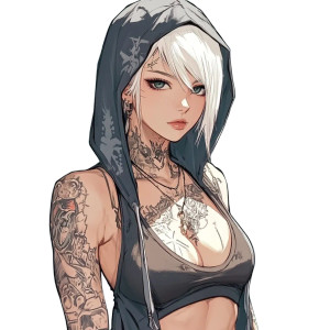 Anime Woman Tattoos Vinyl Car Decal Sticker – Waterproof & UV-Resistant 8" Anime Woman Tattoos Vinyl Car Decal Sticker – Waterproof & UV-Resistant 8"