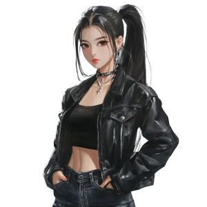 Cool Anime Girl V4 Vinyl Car Decal Sticker – Waterproof & UV-Resistant 8" Cool Anime Girl V4 Vinyl Car Decal Sticker – Waterproof & UV-Resistant 8"