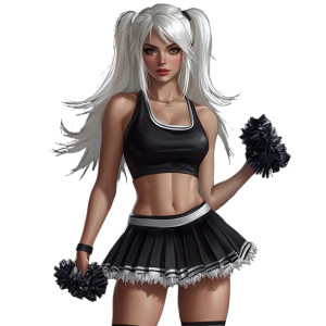 Cheerleader Woman Vinyl Car Decal Sticker – Waterproof & UV-Resistant 8" Cheerleader Woman Vinyl Car Decal Sticker – Waterproof & UV-Resistant 8"