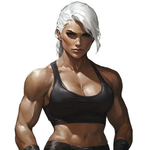 Stout Wrestler Woman Vinyl Car Decal Sticker – Waterproof & UV-Resistant 8" Stout Wrestler Woman Vinyl Car Decal Sticker – Waterproof & UV-Resistant 8"