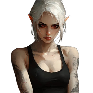 Pale Elf Portrait Vinyl Car Decal Sticker – Waterproof & UV-Resistant 8" Pale Elf Portrait Vinyl Car Decal Sticker – Waterproof & UV-Resistant 8"