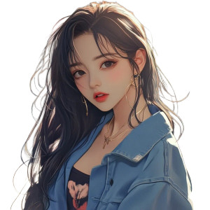 Anime Woman V16 Vinyl Car Decal Sticker – Waterproof & UV-Resistant 8"