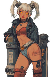 Anime Cyberpunk Girl Vinyl Car Decal Sticker – Waterproof & UV-Resistant 8" Anime Cyberpunk Girl Vinyl Car Decal Sticker – Waterproof & UV-Resistant 8"