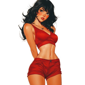 Exaggerated Disney Cartoon V2 Vinyl Car Decal Sticker – Waterproof & UV-Resistant 8"