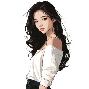 Korean Manhwa Woman V2 Vinyl Car Decal Sticker – Waterproof & UV-Resistant 8" Korean Manhwa Woman V2 Vinyl Car Decal Sticker – Waterproof & UV-Resistant 8"