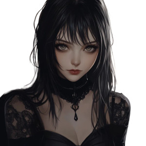 Anime Goth Wife Vinyl Car Decal Sticker – Waterproof & UV-Resistant 8" Anime Goth Wife Vinyl Car Decal Sticker – Waterproof & UV-Resistant 8"