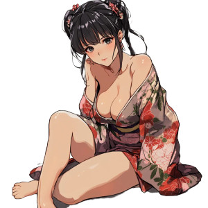 Anime Kimono Pose Vinyl Car Decal Sticker – Waterproof & UV-Resistant 8" Anime Kimono Pose Vinyl Car Decal Sticker – Waterproof & UV-Resistant 8"