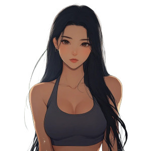 Anime Style Girl V6 Vinyl Car Decal Sticker – Waterproof & UV-Resistant 8"