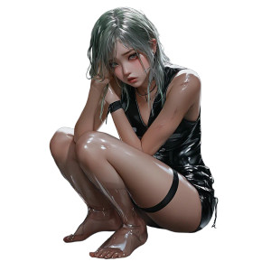 Sad Asian Girl Vinyl Car Decal Sticker – Waterproof & UV-Resistant 8" Sad Asian Girl Vinyl Car Decal Sticker – Waterproof & UV-Resistant 8"