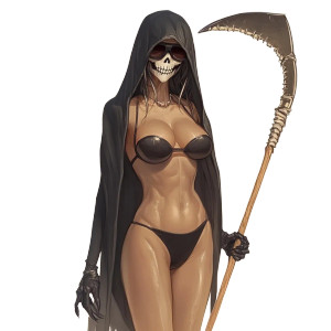 Glam Reaper Vinyl Car Decal Sticker – Waterproof & UV-Resistant 8" Glam Reaper Vinyl Car Decal Sticker – Waterproof & UV-Resistant 8"