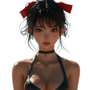 Anime Girl Micro Bikini Vinyl Car Decal Sticker – Waterproof & UV-Resistant 8"