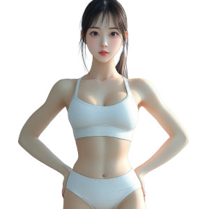 Japanese Yoga Woman Vinyl Car Decal Sticker – Waterproof & UV-Resistant 8"