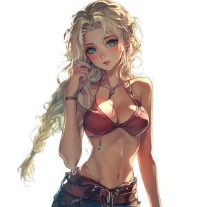 Anime Terra Lookalike Vinyl Car Decal Sticker – Waterproof & UV-Resistant 8"