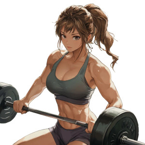 Anime Gym Training V2 Vinyl Car Decal Sticker – Waterproof & UV-Resistant 8"