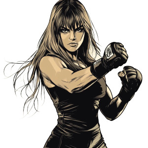 Angry Female Fighter Vinyl Car Decal Sticker – Waterproof & UV-Resistant 8" Angry Female Fighter Vinyl Car Decal Sticker – Waterproof & UV-Resistant 8"