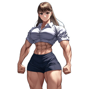 Muscular Schoolgirl Titan Vinyl Car Decal Sticker – Waterproof & UV-Resistant 8" Muscular Schoolgirl Titan Vinyl Car Decal Sticker – Waterproof & UV-Resistant 8"